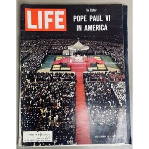 Life Magazine Vol 59 #16 Oct 15 1965 Pope Paul VI USA, Mabel Mercer